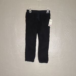 Cozy Black Kids Fleece Pants